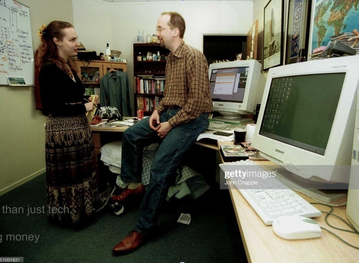 Andrew's office with a bed under the desk